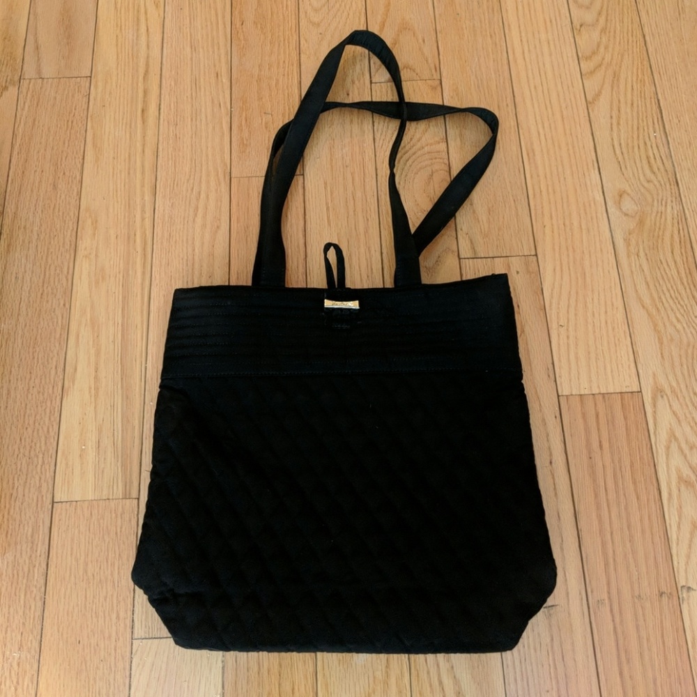 Vera Bradley Black Quilted Tote